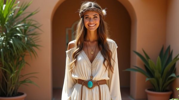 ¿Buscas un vestido hippie chic y elegante que destaque tu estilo?